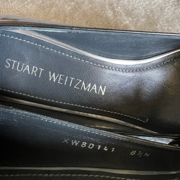 NWOT STUART WEITZMAN on trend blocked heels black pumps size 8.5